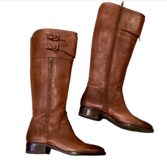 EUC Arturo Chiang Earlene Tall Brown Riding Boots Sz 6.5M #170L - Picture 2 of 10